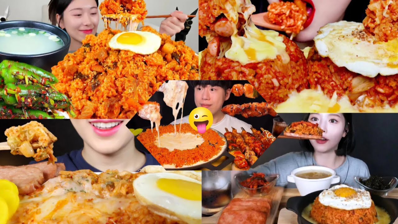  Kimchi Fried Rice MUKBANG Compilation ||  delicious 🤤 Korean fried Rice Style || big bite 🌾