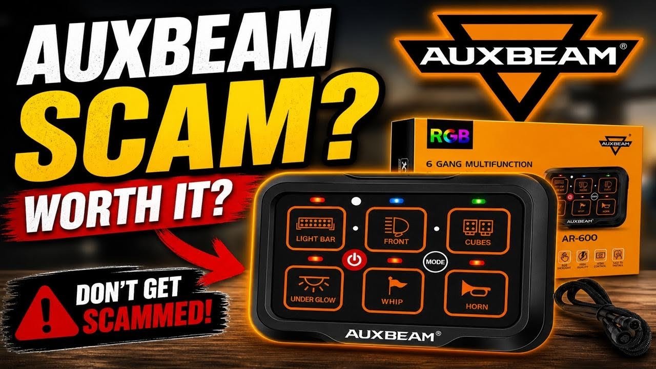 Unboxing/Installing & Reviewing AuxBeam Switch Panel & 3 Inch LED Pods