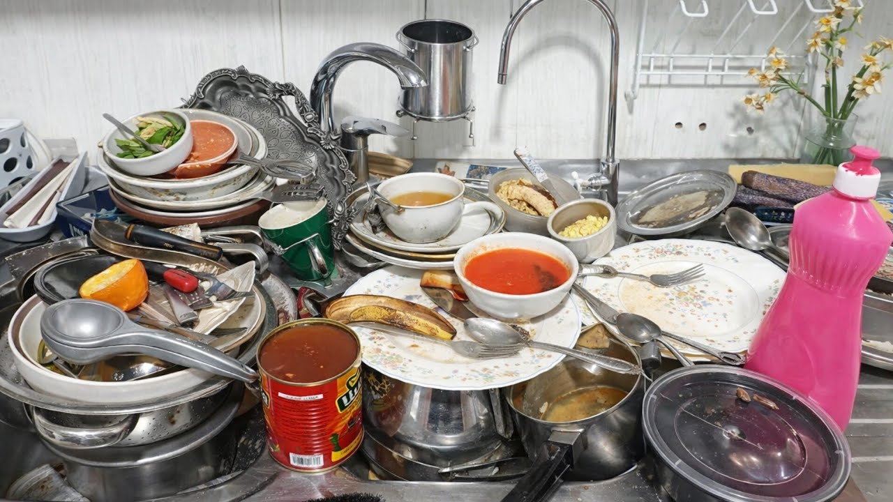 From Messy Sink to Pure Calm | Satisfying Dishwashing ASMR