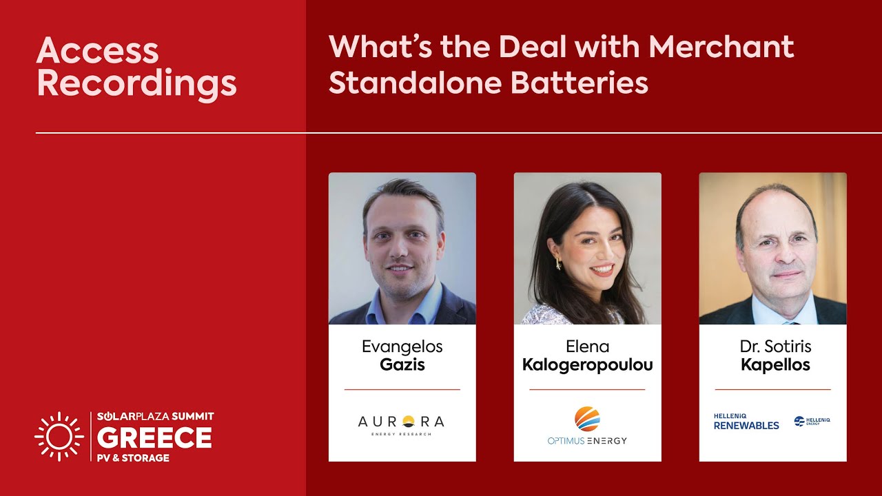Solarplaza Webinar | What’s the Deal with Merchant Standalone Batteries in Greece?