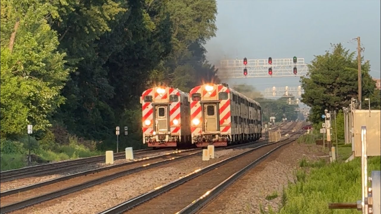 The Complete Metra Morning Rush Hour At Hollywood And In LaGrange, IL On July 30, 2024