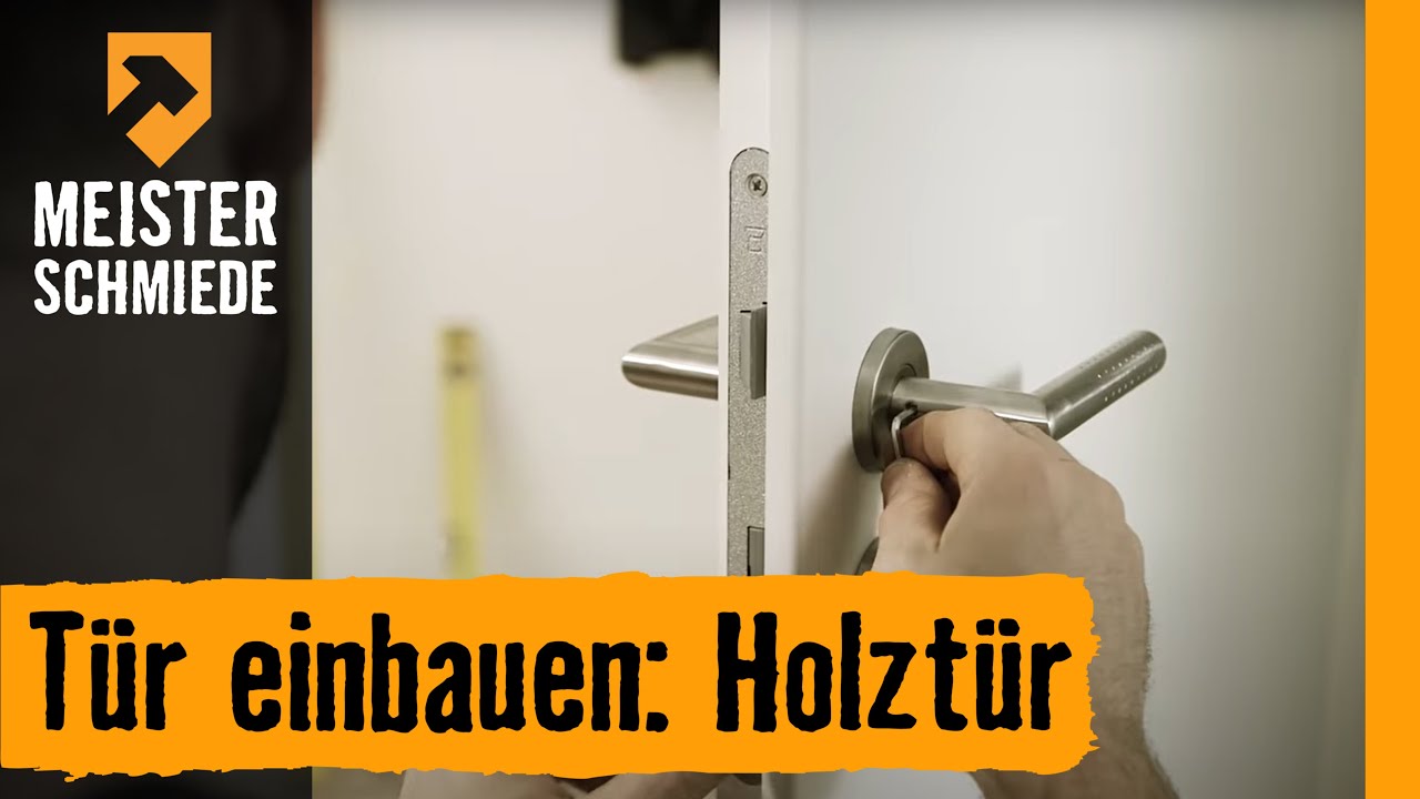Meisterschmiede Holzt&uuml;r einbauen