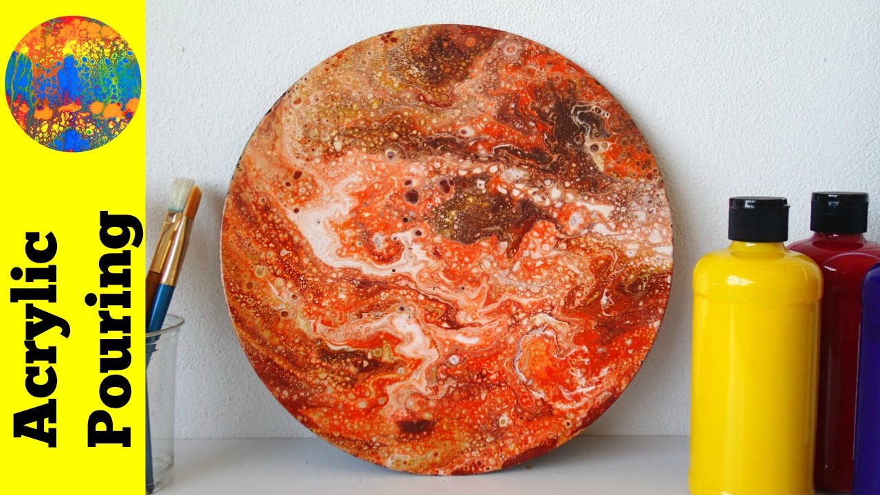 Acrylic Pouring on a Vinyl Record (Beginners Tutorial)
