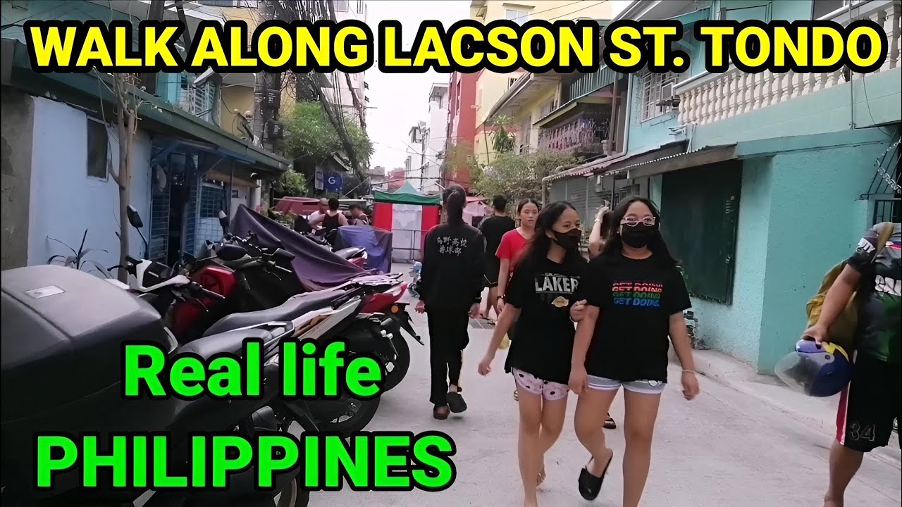 WALK ALONG LACSON STREET TONDO MANILA ||PHILIPPINES