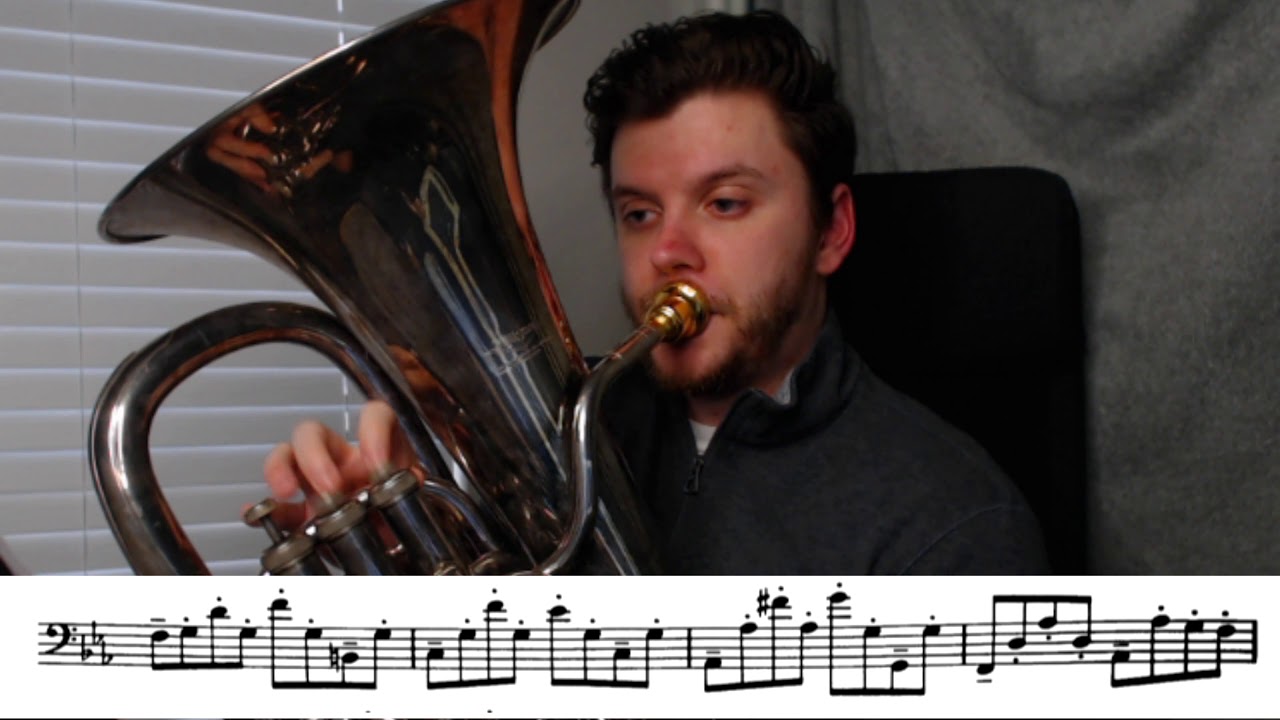TMEA 2020-2021 Euphonium Etude 2 - C Minor