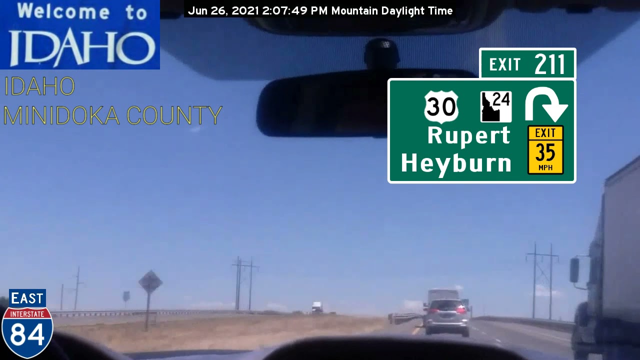 Mountain Home ID to Salt Lake City UT Timelapse Drive 2021 HD