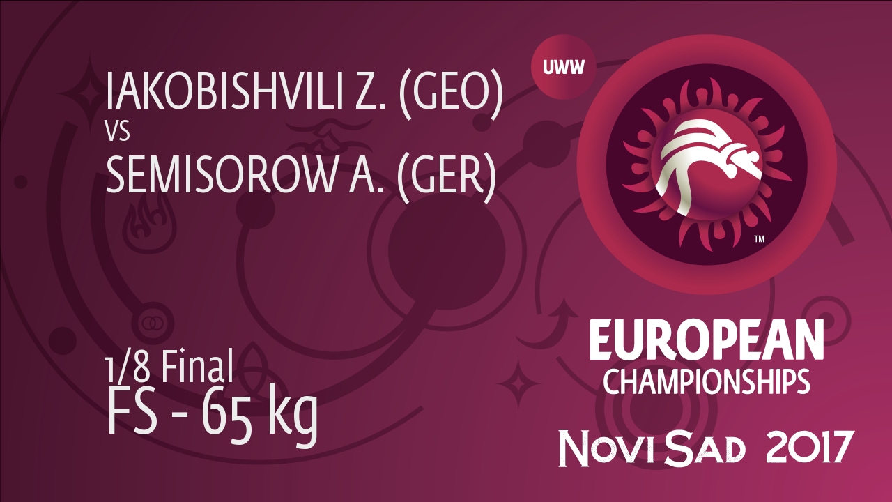 1/8 FS - 65 kg: Z. IAKOBISHVILI (GEO) df. A. SEMISOROW (GER), 4-2