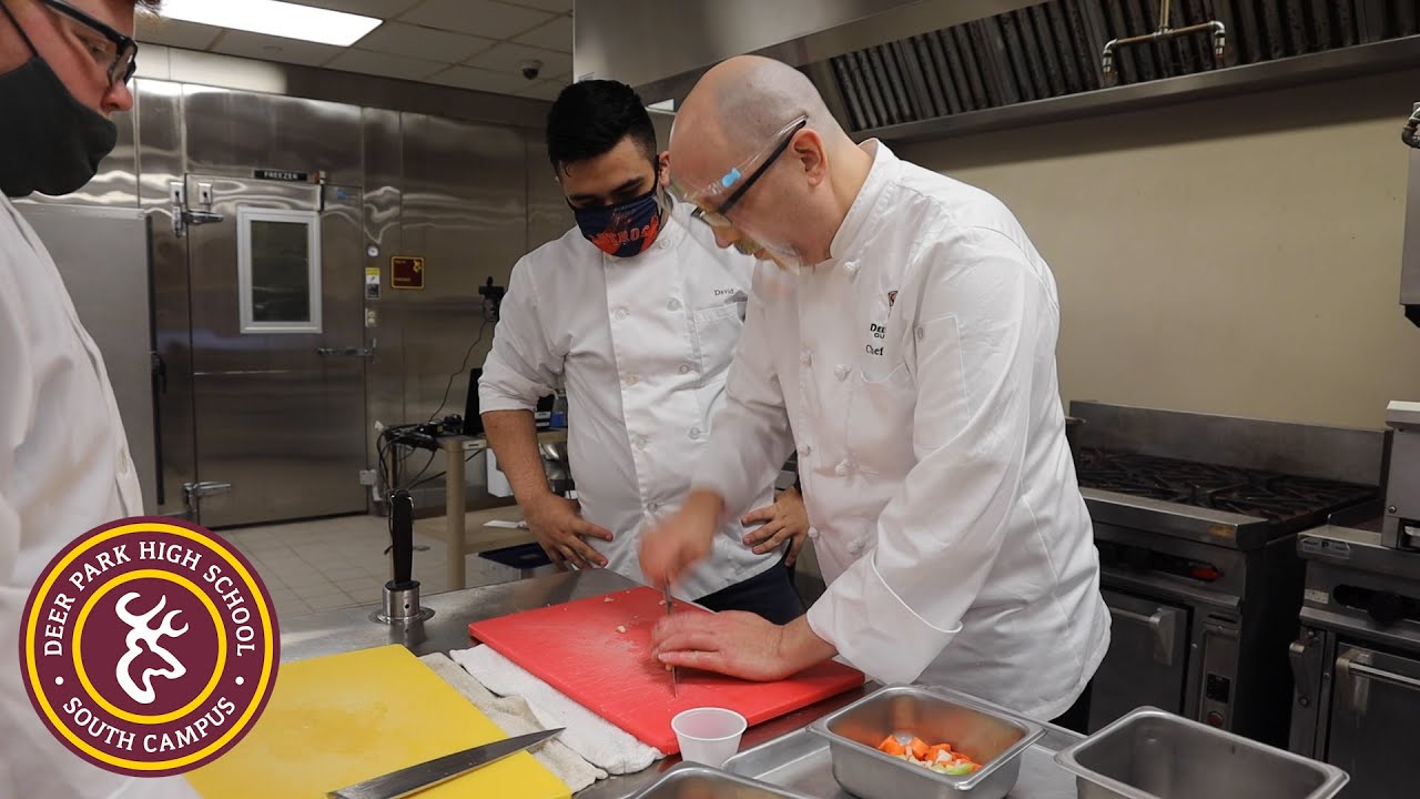 The Advanced Culinary Arts class at Deer Park High School