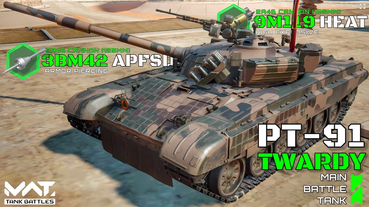 PT-91 Twardy Main Battle Tank Is Next Event Free Vehicle! Better Than T-72A? | MWT Tank Battles