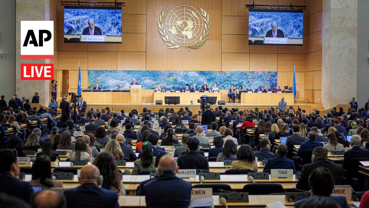 LIVE: UN Human Rights Council holds debate on school strike in Iran