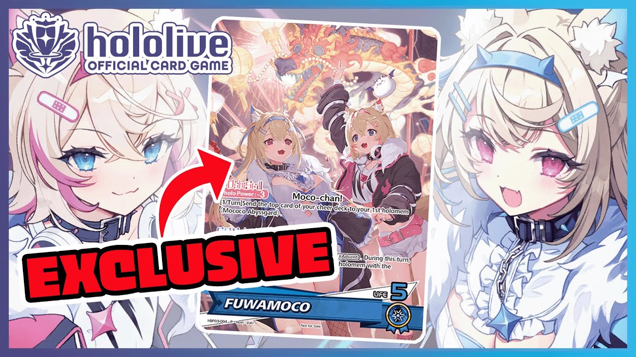 EXCLUSIVE FUWAMOCO Card & Playmat TOURNAMENTS [Elite Spark]【hololive OCG】