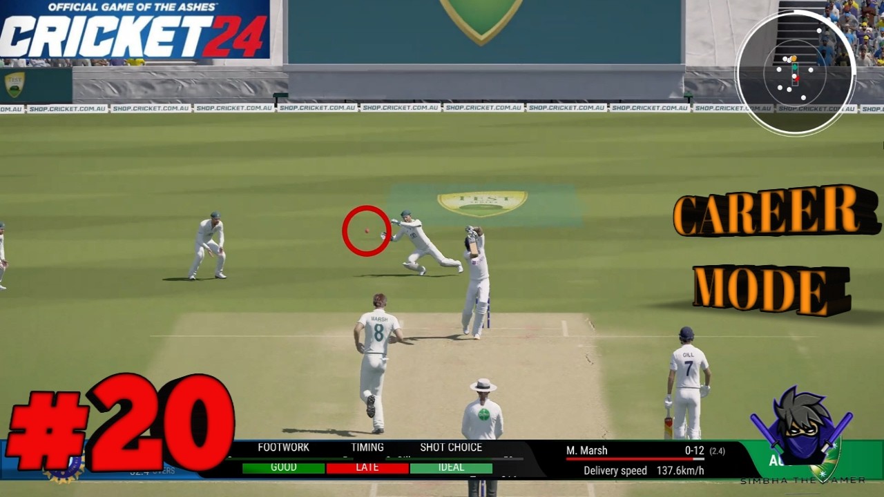 CRICKET 24 | CAREER MODE - PART 20 | INDIA TOUR OF AUSTRALIA | LEAD 2-0