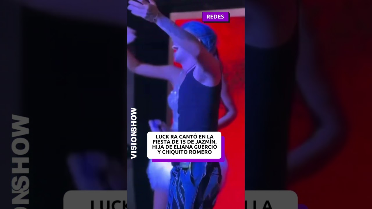 El show de Luck Ra en el cumple de la hija de Chiquito Romero y Eliana Guercio