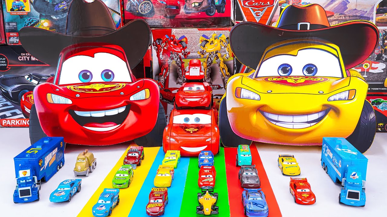Disney Pixar Cars Unboxing Review | Full Lightning McQueen, Tow Mater, Doc Hudson, Sally, Mack