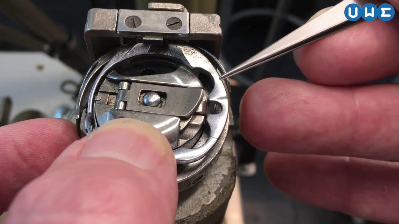 Inserting an industrial bobbin basket