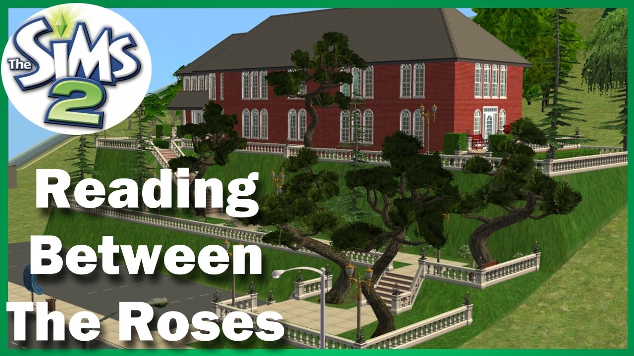 Sims 2 Speedbuild: No CC Garden wrapped Library Community Lot