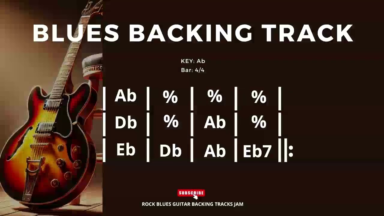 Blues Backing Track in Ab Jimmy Reed Style 78 BPM