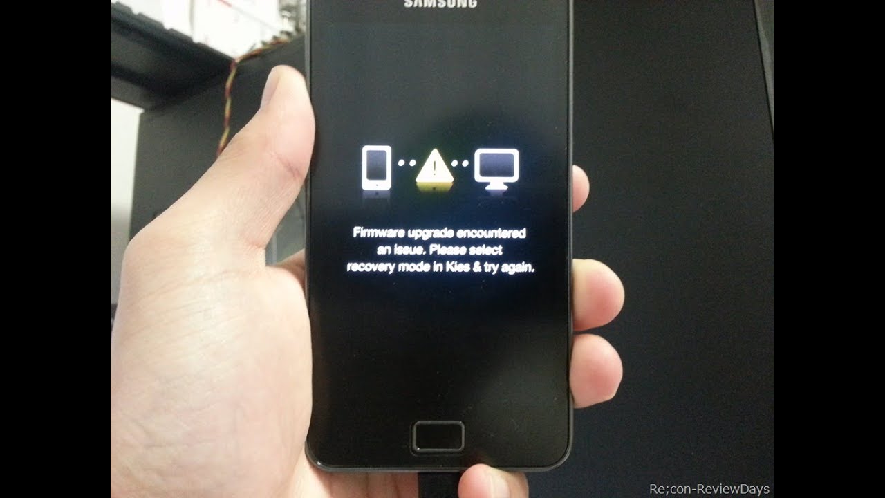 Samsung Galaxy S2: firmware upgrade encountred an issue