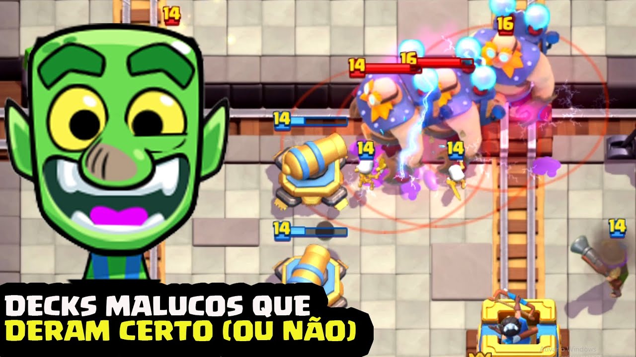 DECKS MAIS MALUCOS DA TEMPORADA DO CLASH ROYALE - MOMENTOS ENGRAÇADOS