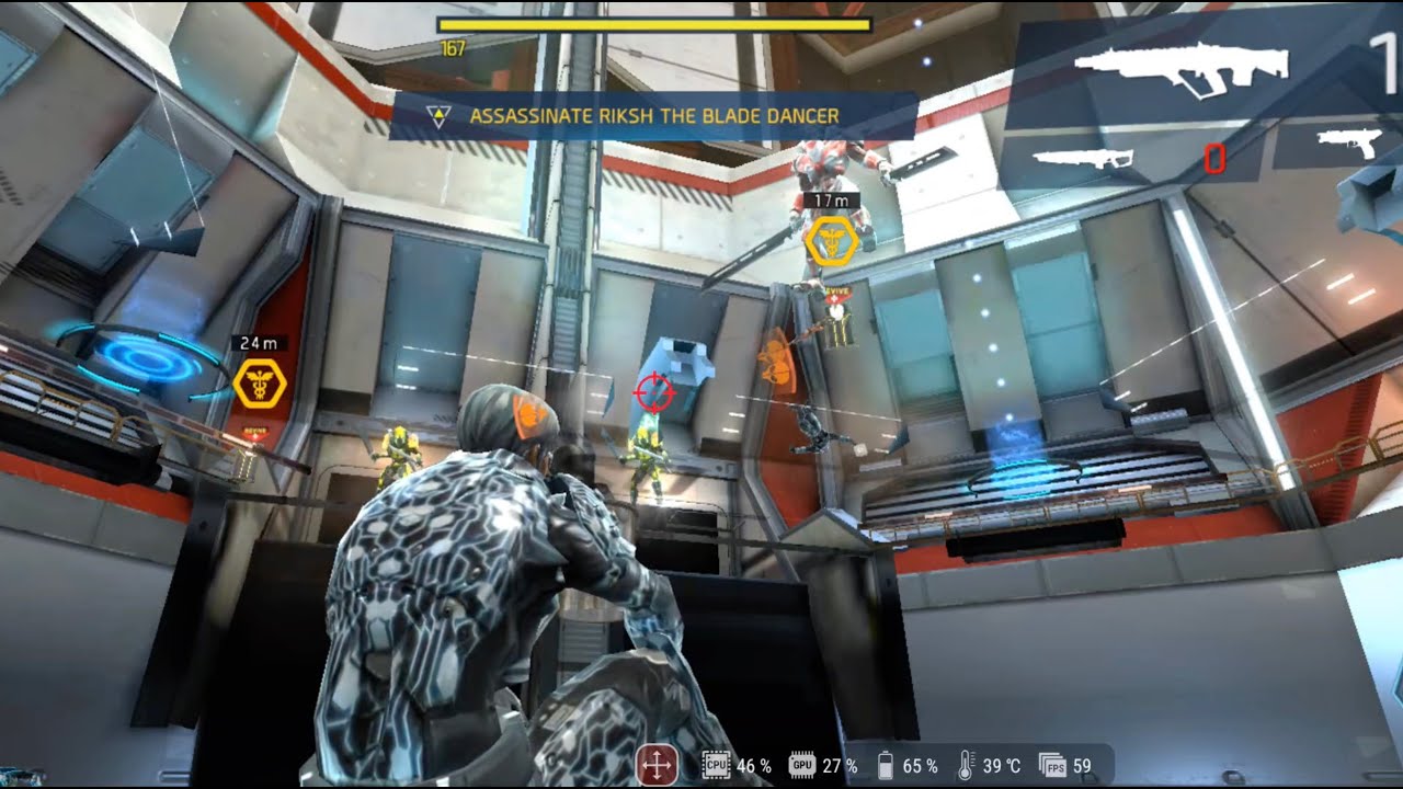 The Blade Dancer can't move. Note to self, don't emote! Shadowgun Legends SGL