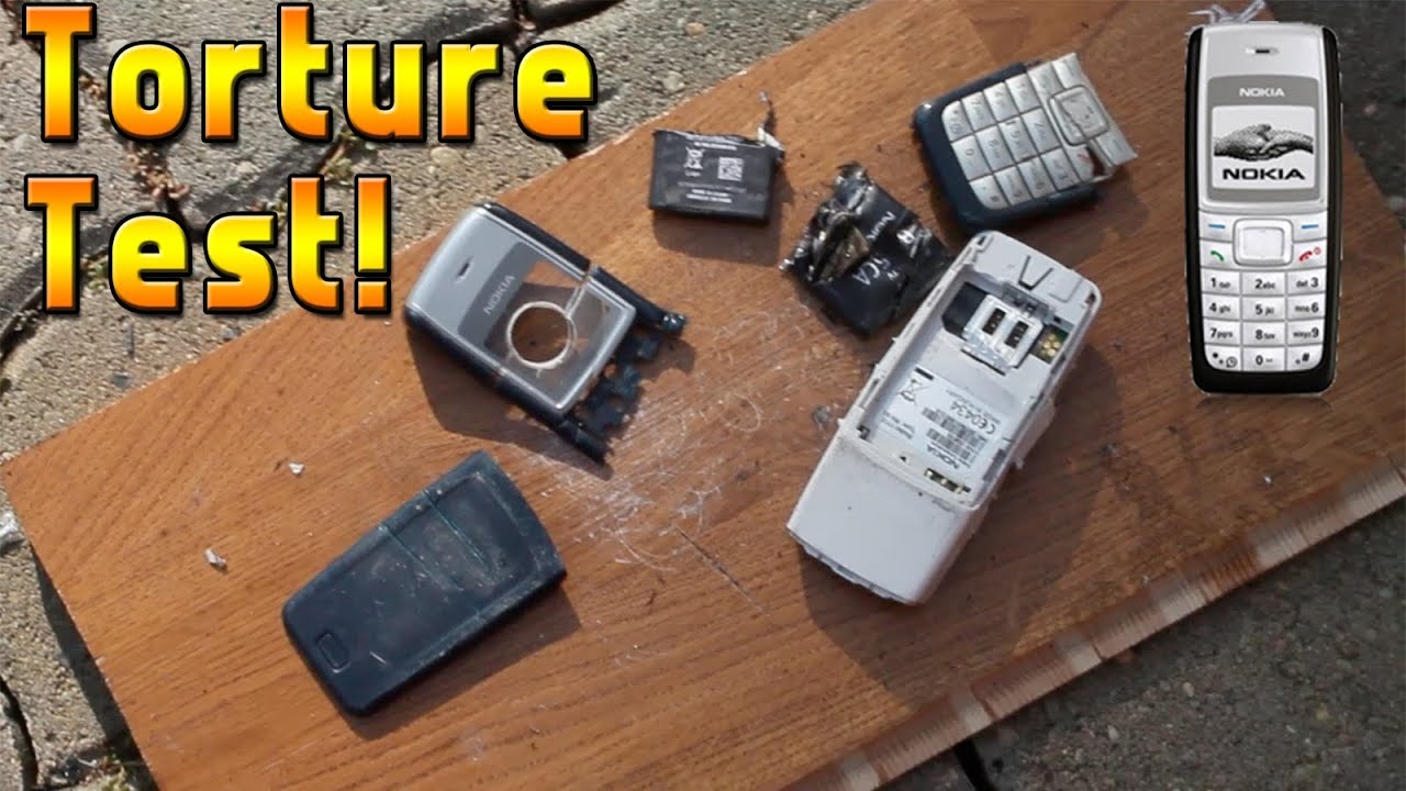 Destroying the Indestructible Nokia 1112 : Torture Test : Drill, Axe, Drop, Scratch Torture Tests!
