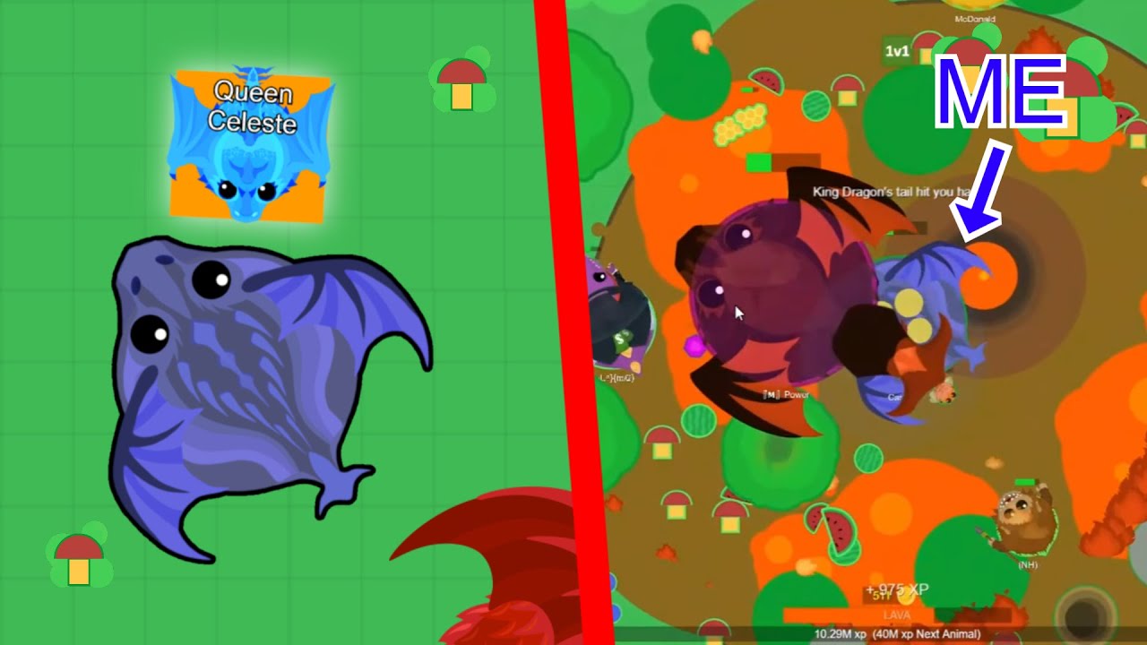 Azure Bringer vs King Stan fight! / Queen Celeste gameplay / mope.io