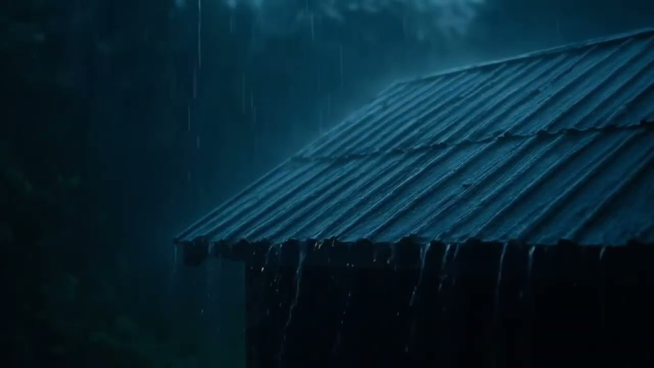 Calming Rain Sounds at Night for Deep Sleep and Anxiety Relief