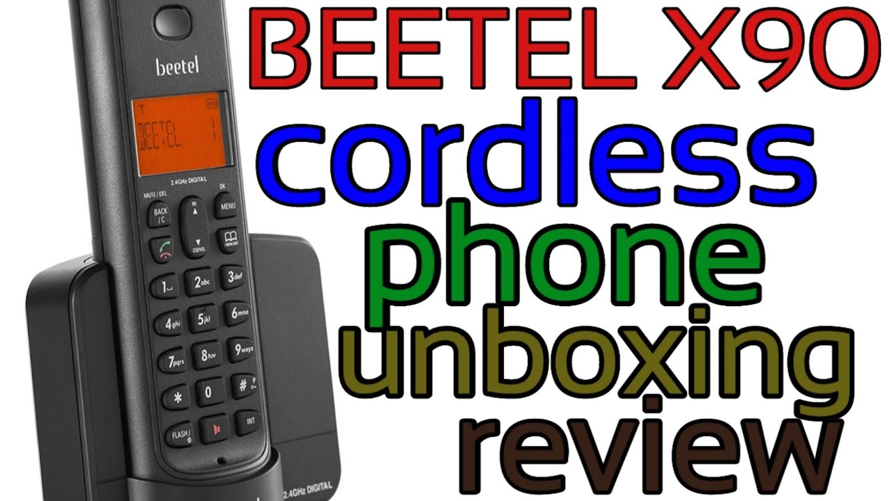 Beetel X90 cordless Landline phone unboxing and review |Low cost cordless phone for line & broadband