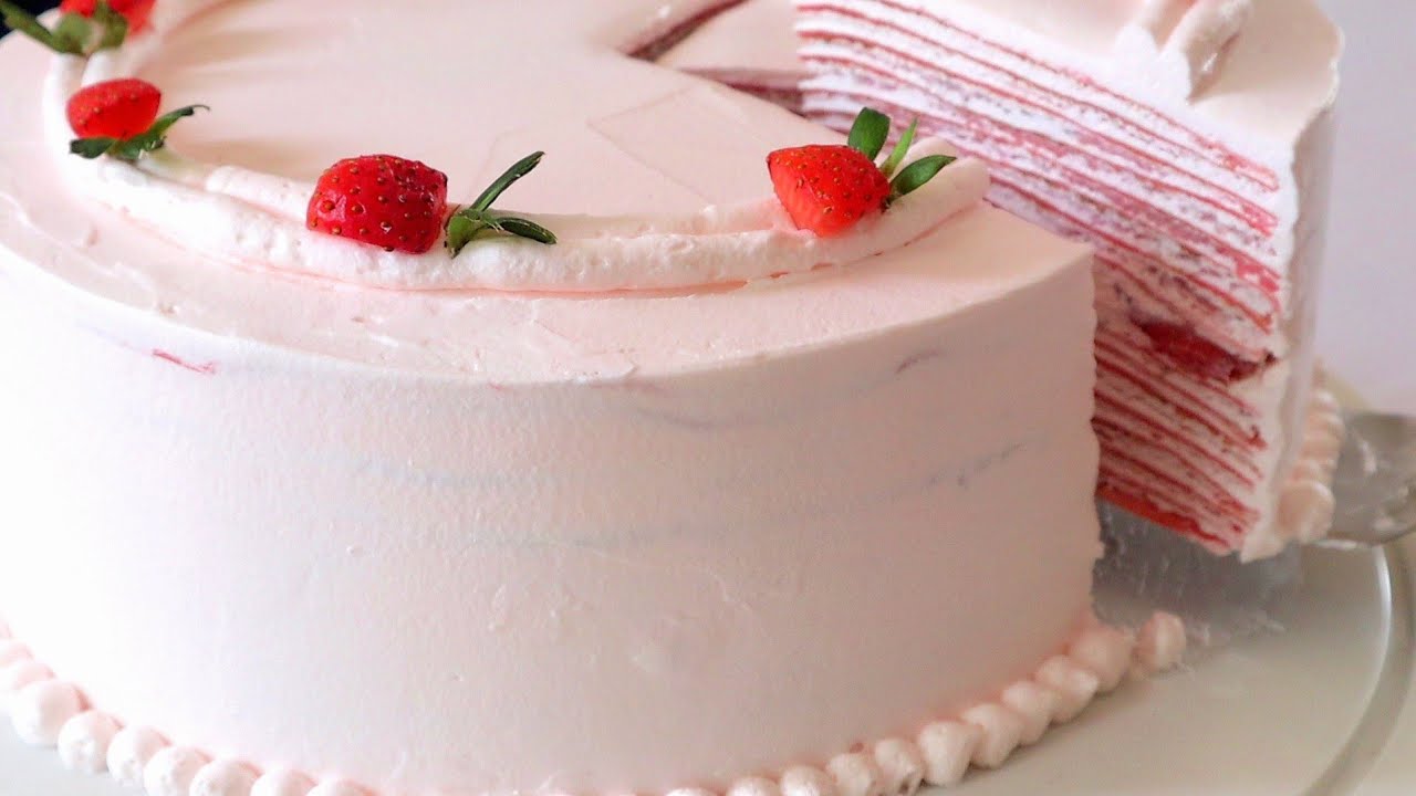 Strawberry crepe cake - a sweet masterpiece | Sakura's kitchen