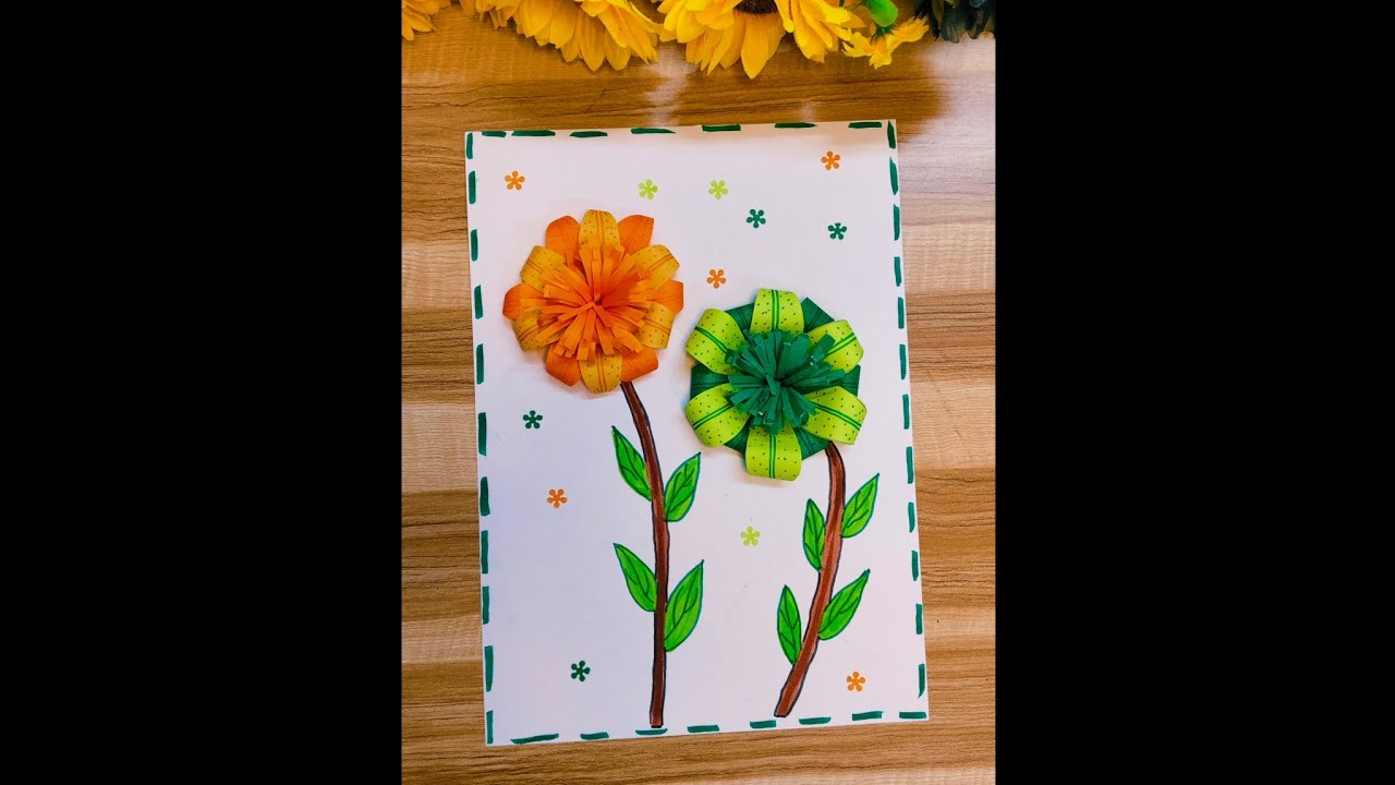 🏵️🌸🌼3D Flower 🌼🌸🏵️ Easy paper craft🌼🌸🏵️