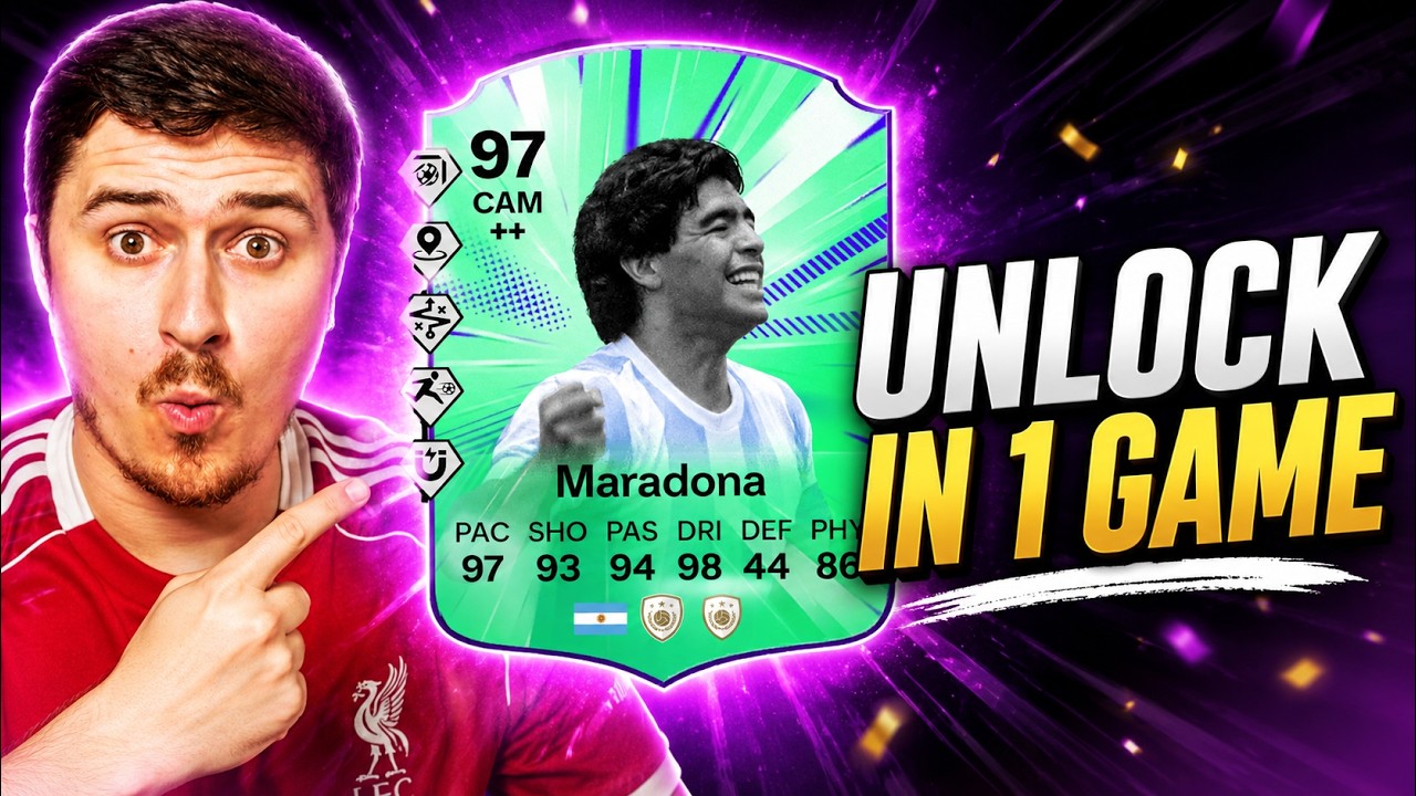 How To Unlock MARADONA in 1 game?!