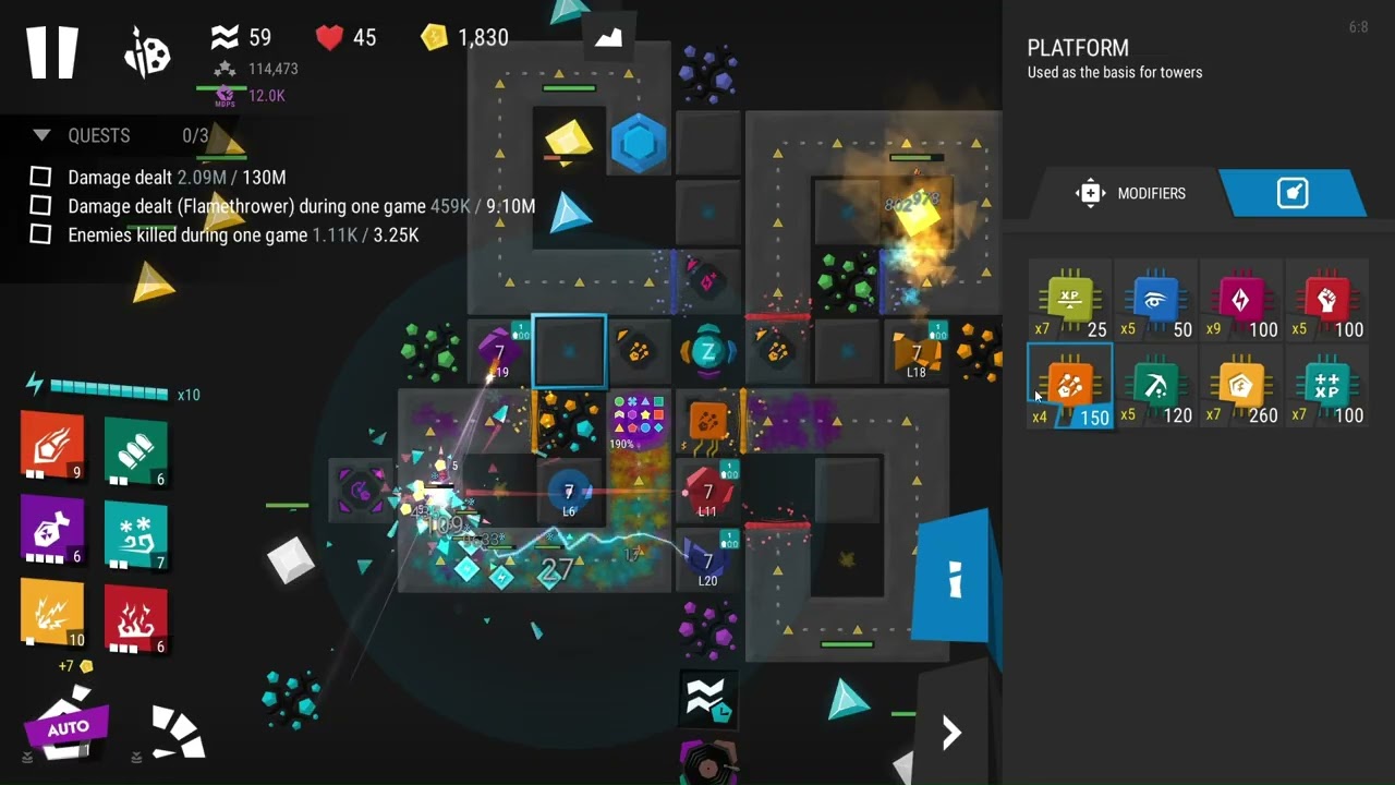 Infinitode 2 Stage 6.1 3 Stars (No Abilities)