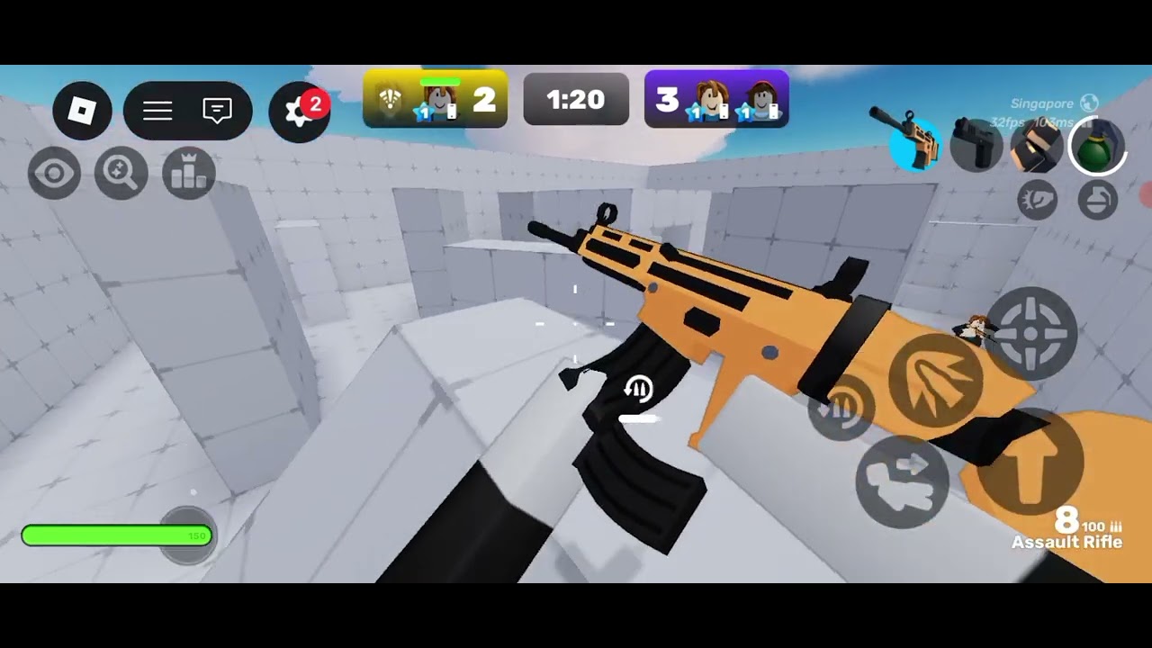 Very Intense match 1v2  Roblox Rivals             @Mr. ProTechno fan 