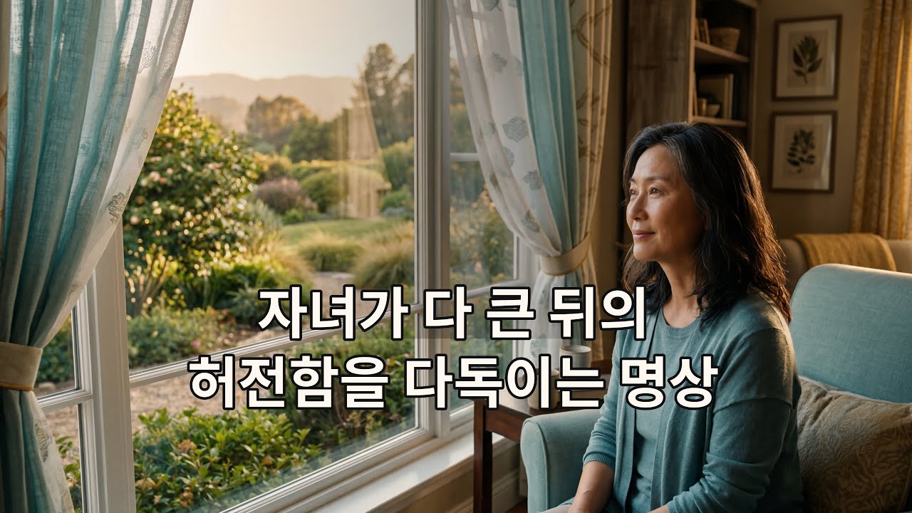 자녀가 다 큰 뒤의 허전함을 다독이는 명상