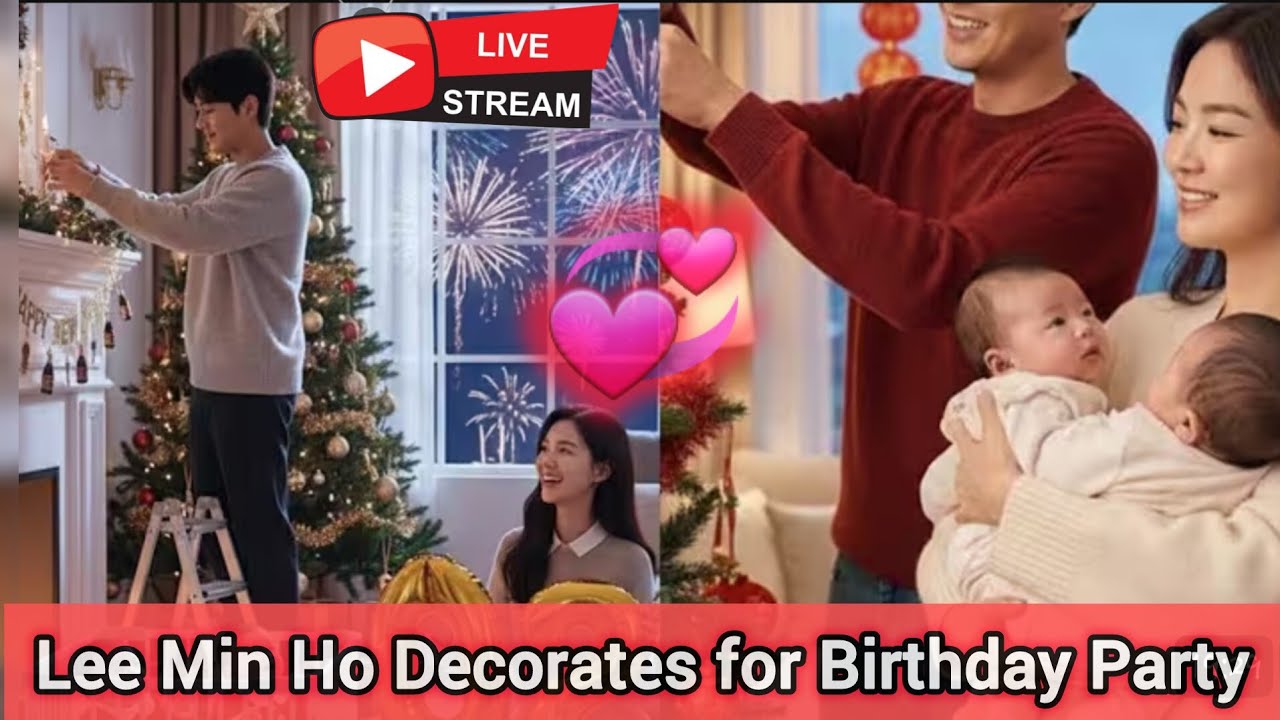 Lee Min Ho Decorates the house for Song Hye Kyo and twins for Birthday Party
