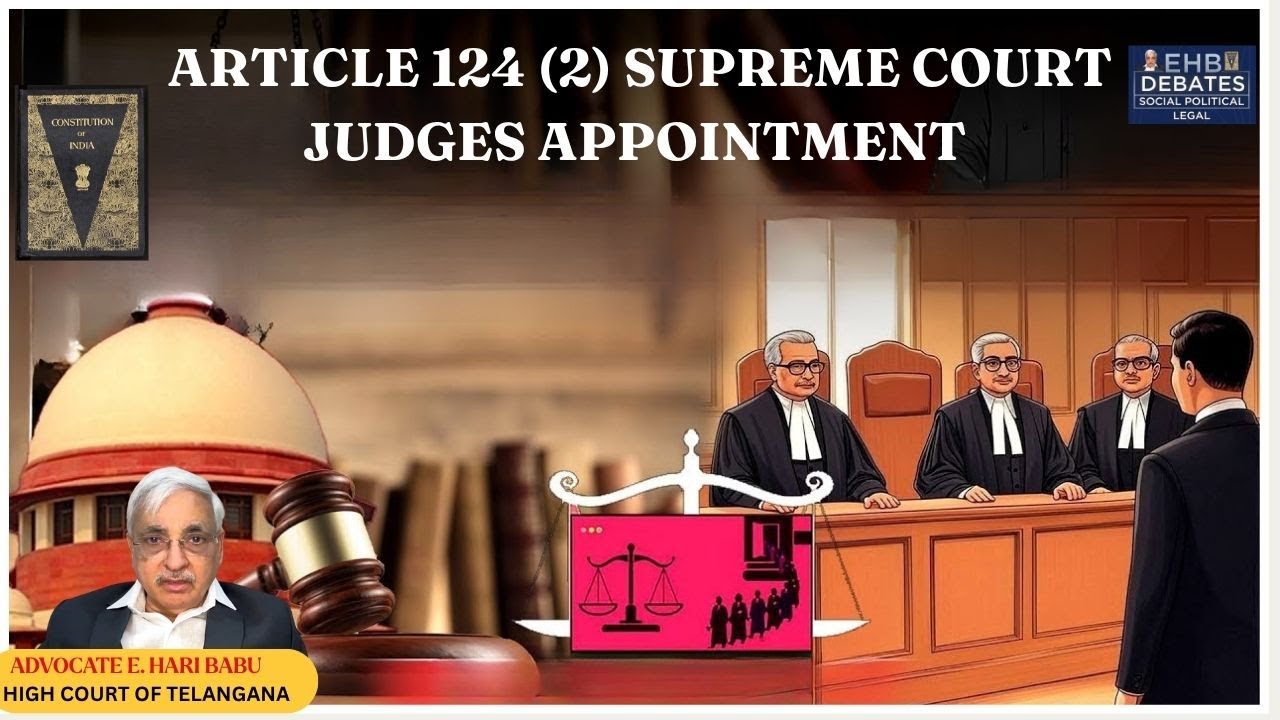 Article 124 (2) Supreme Court judges appointment | Indian Constitution by Advocate E. Hari Babu