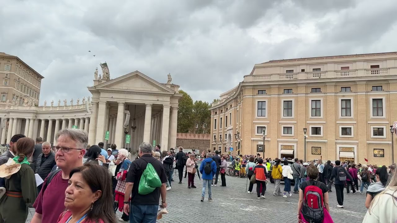 Deacon Harold on Pilgrimage in Italy! Saint Peter's Square-Overview, Rome (23 October 2025).