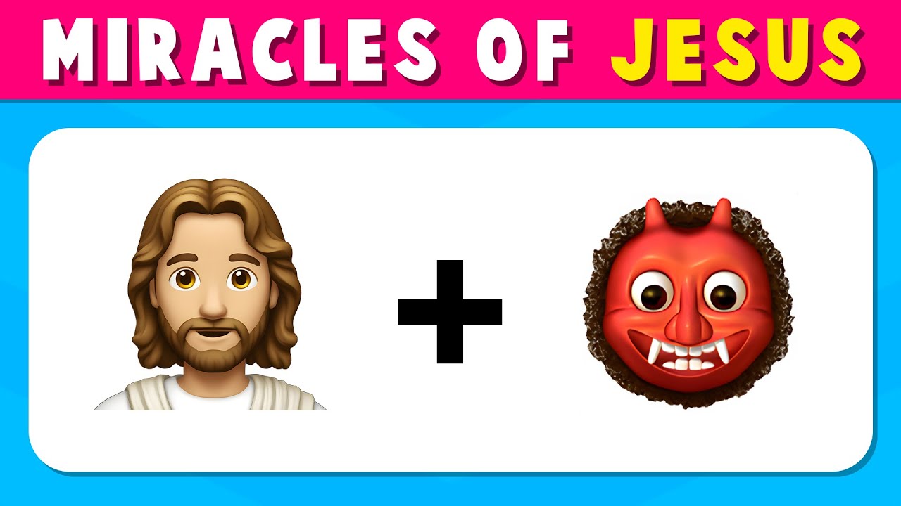 Guess the Miracles of Jesus by Emoji Quiz | Bible Emoji Quiz