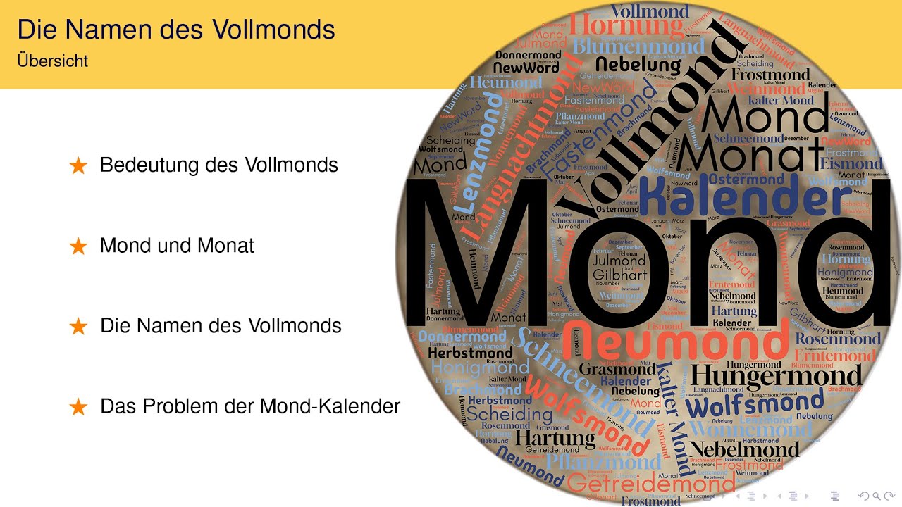 Der Vollmond und seine Namen - #astronomie #vollmond #name