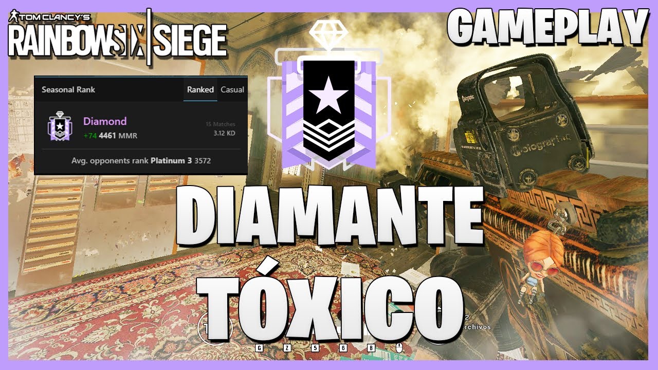 Un DIAMANTE TÓXICO en MI EQUIPO 💎 | Caramelo Rainbow Six Siege Gameplay Español