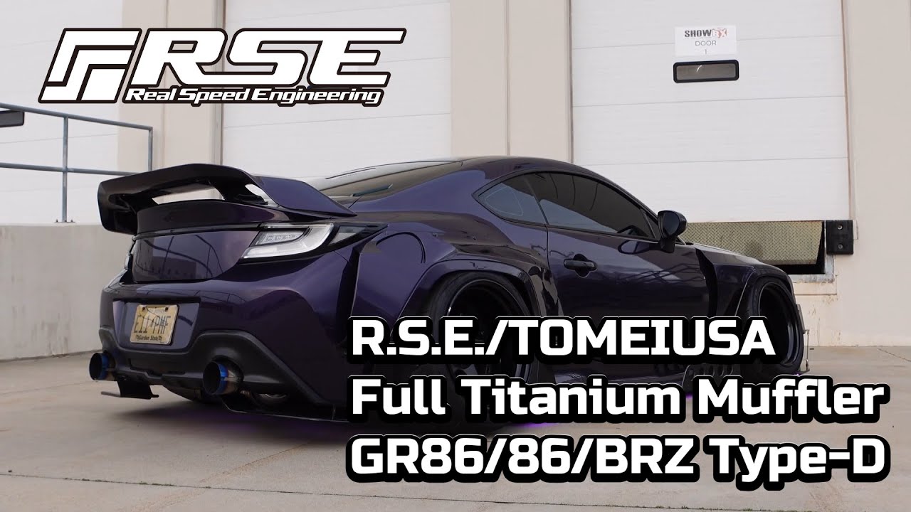 R.S.E. TOMEIUSA GR86/86/BRZ Full Titanium Muffler Type-D Dual by @Beakhan フルチタンデュアル！