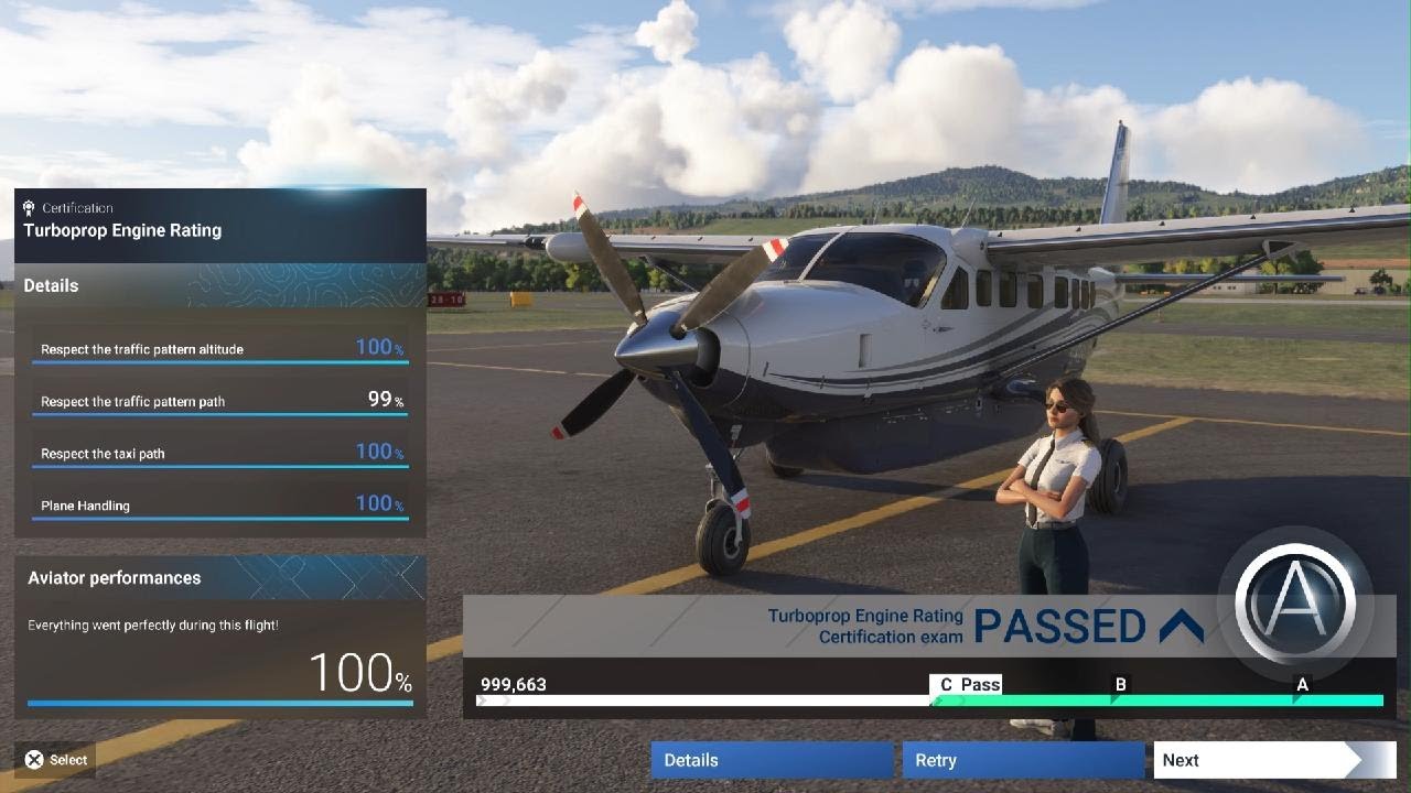 Flight Simulator 24 Turboprop engine Rating PS5 easy 🤣🤣✈️👮‍♂️