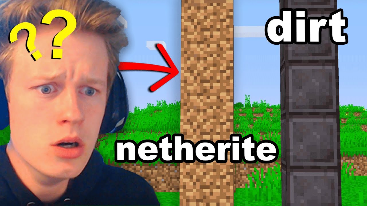 I Fooled my Friend by SWAPPING Netherite and Dirt Textures...