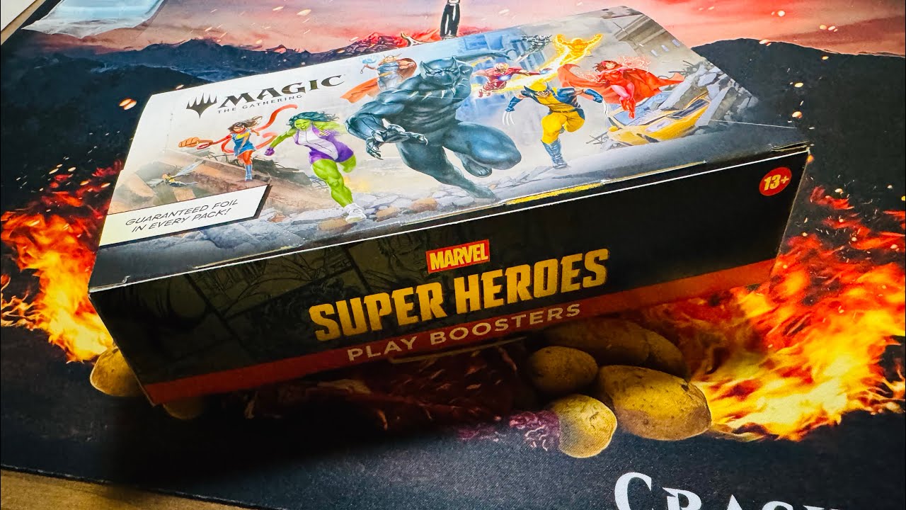 Вскрытие дисплея игровых бустеров Marvel Super Heroes! Официальный релиз 26.06.26 #mtg #marvel