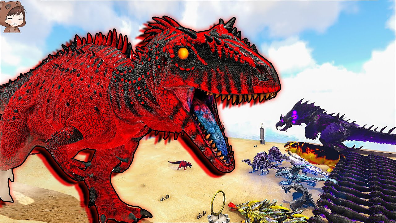Abyss Carcharodontosaurus VS Mod Dinosaurs | ARK Mod Battle Ep.402