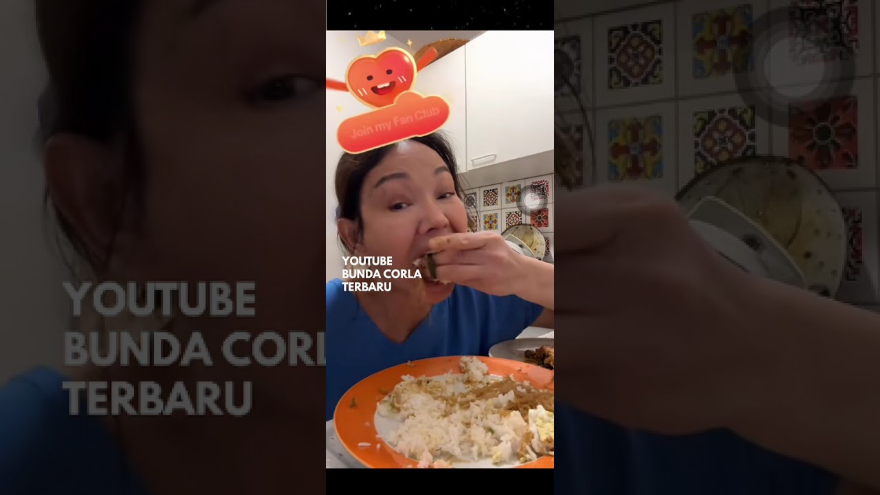 Segairah Itu Bunda Corla Makan Nasi Hangat Pakai Soun dan Ikan