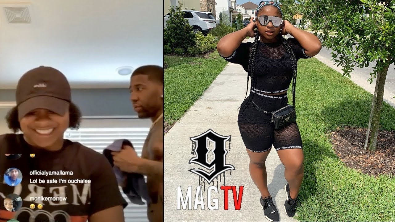Реджина Картер обыскивает багажник YFN Lucci во время его прямого эфира!