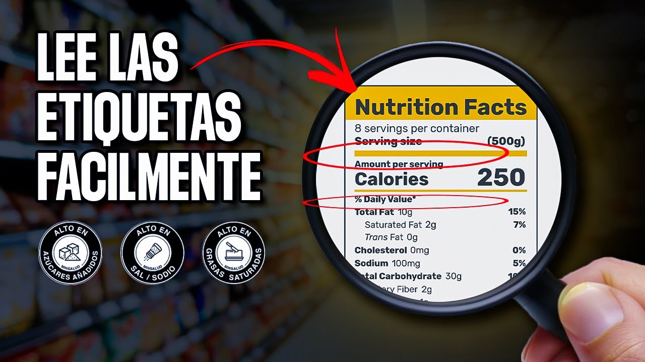 Como leer ETIQUETAS NUTRICIONALES F&aacute;cilmente | TABLA NUTRICIONAL