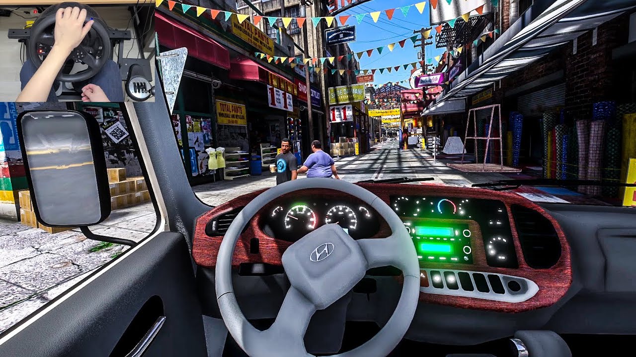 2018 Hyundai County - GTA 5 | Quant V 3.0 [Thrustmaster T300RS gameplay]