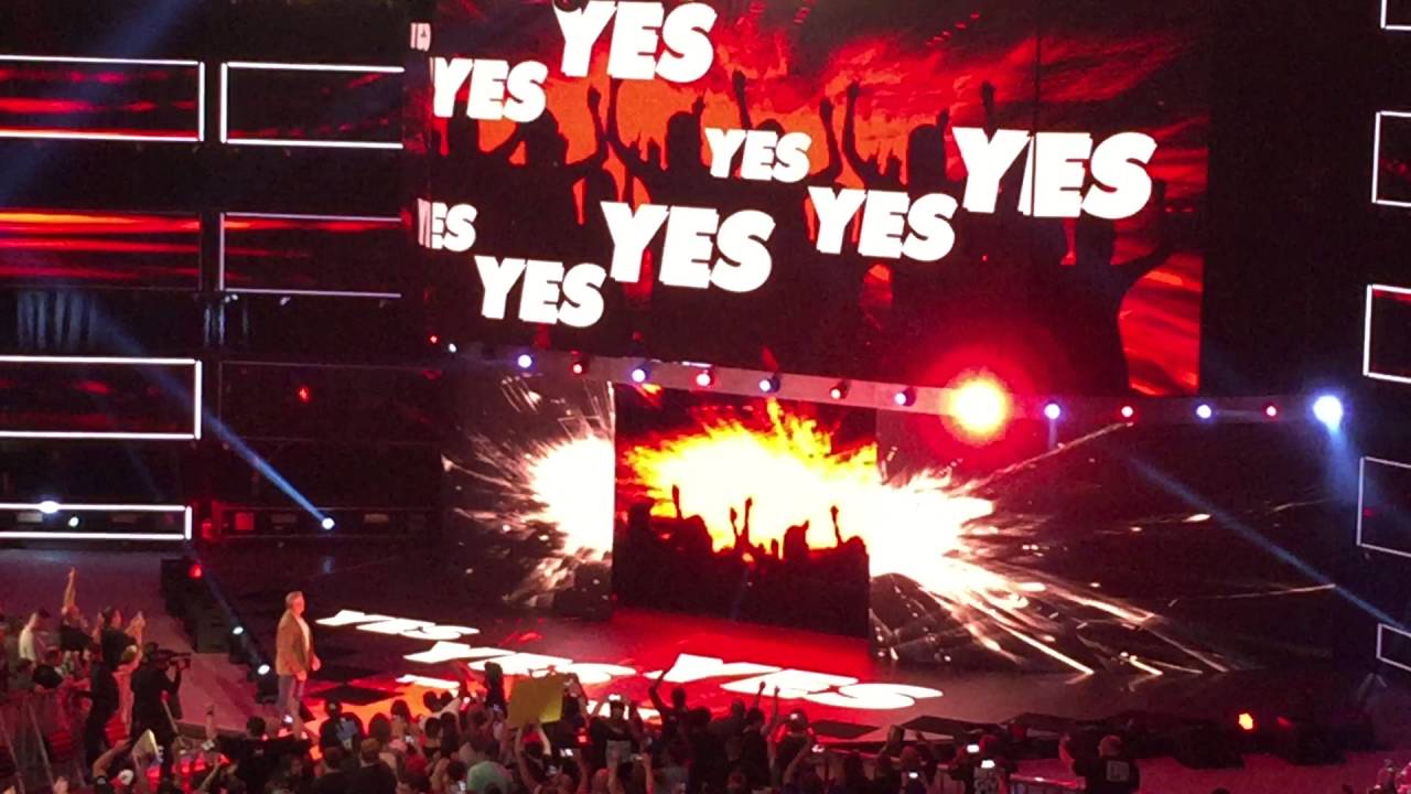 WWE Smackdown Live intro, Shane McMahon & Daniel Bryan entrances